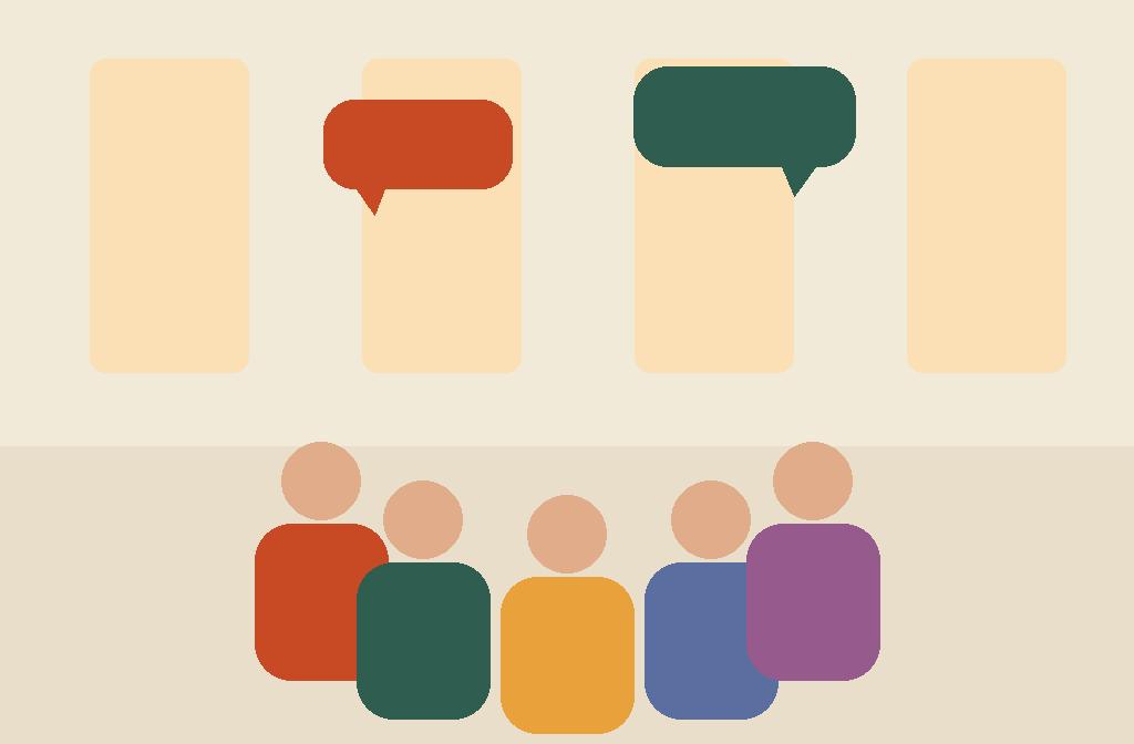 Adults practising spoken English in a small circle