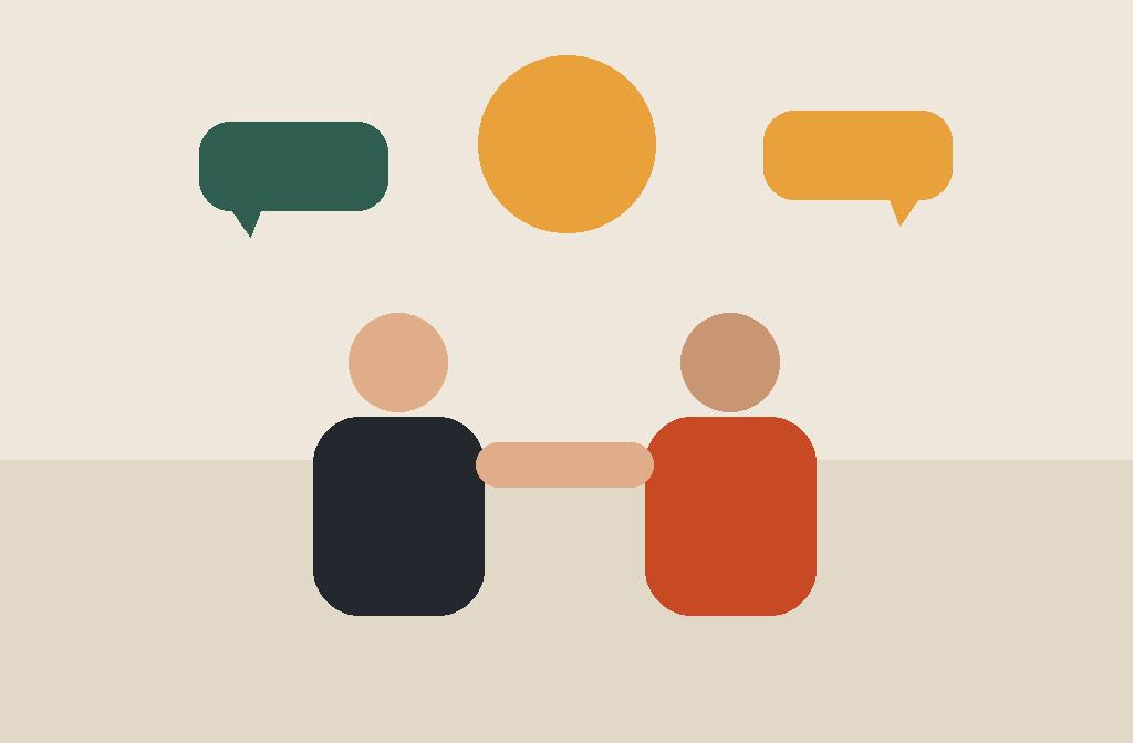 Two people shaking hands at a networking event